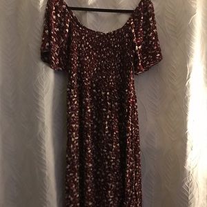 Long Burgundy Dress from Warehouse One